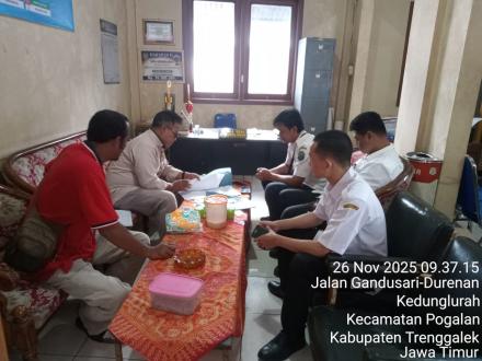 Tindak lanjut jalan aspal dilokasi sepanjang Dusun Brongkah Kulon dan Brongkah Wetan